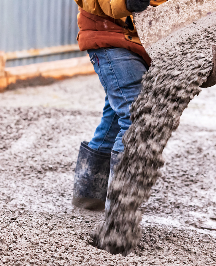 concrete pour